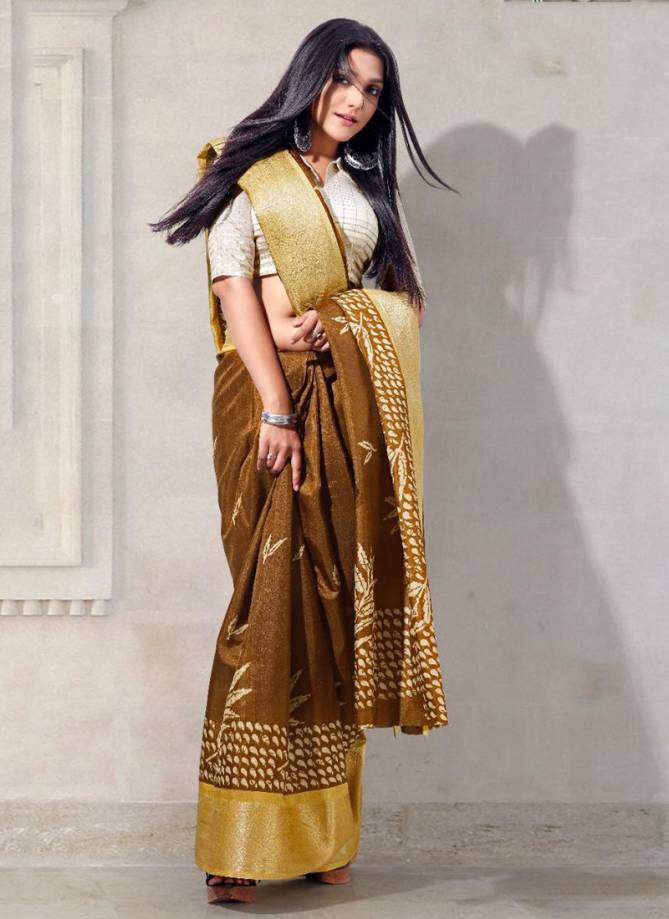 KF KALPATRU KASHISH Stylish Fancy Designer Heavy Party Wear Dola Silk Jaquard Patta Saree Latest Collection